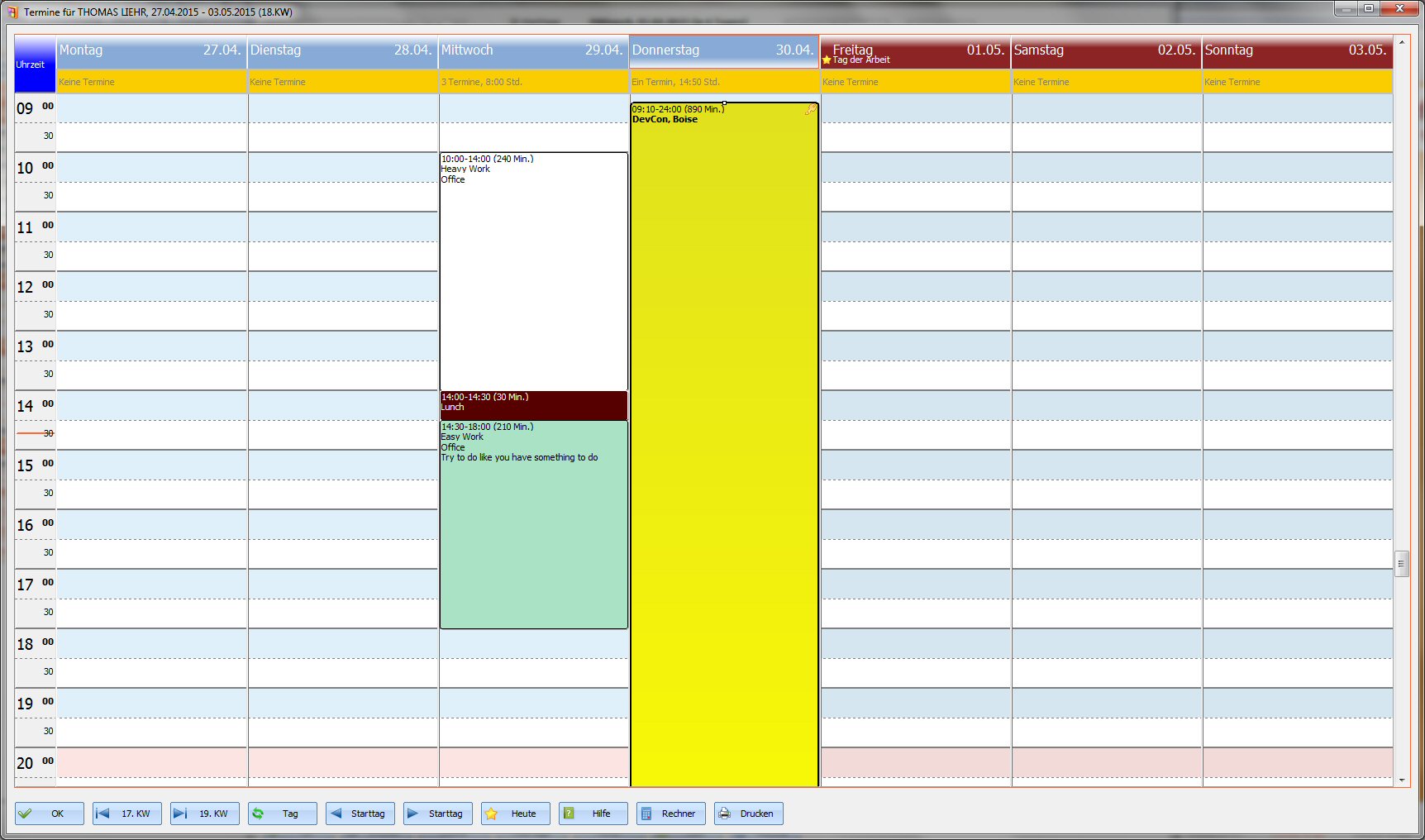 A DCSTATIC. Move dates, make them longer or shorter, shift days. Just subclassing.